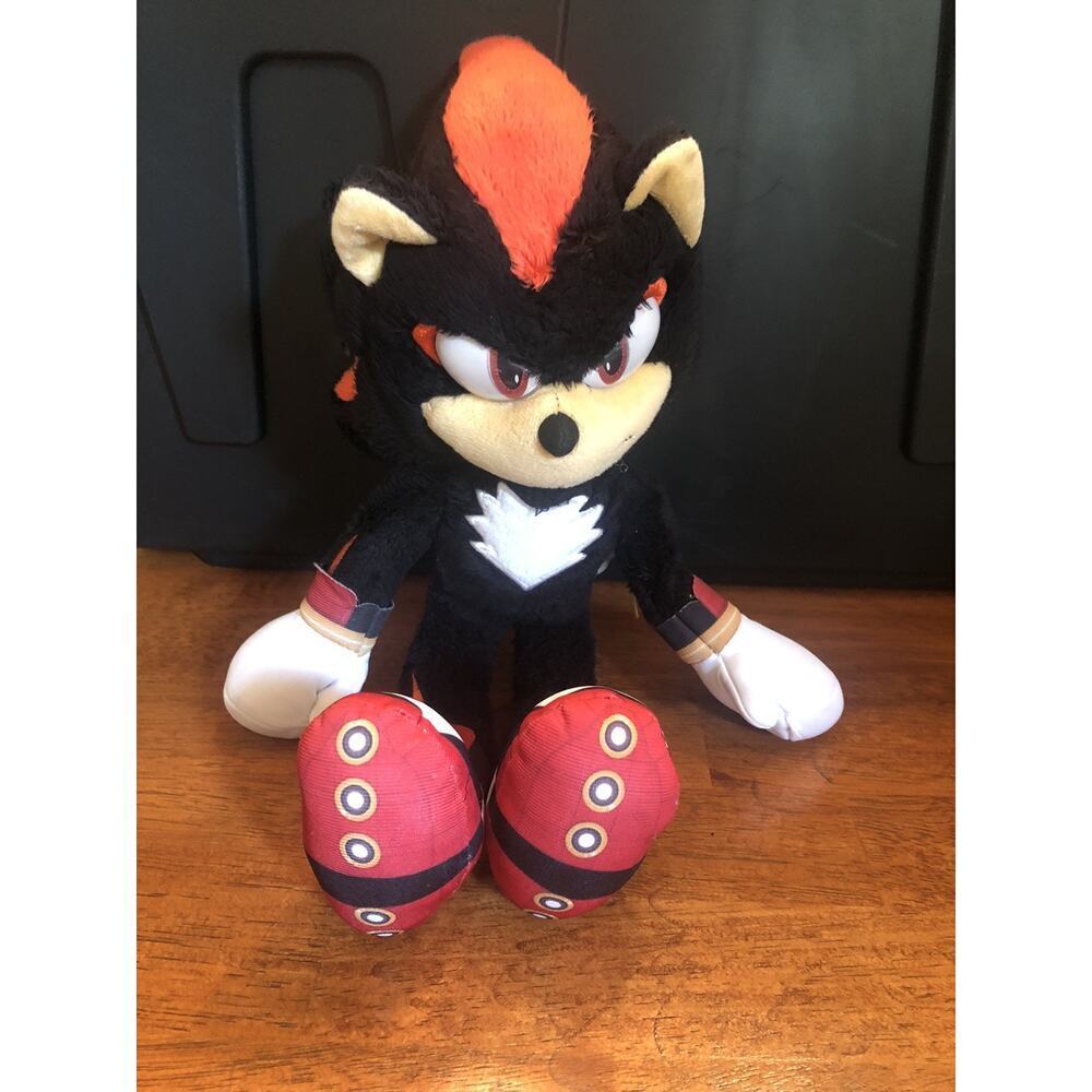 Sonic The Hedgehog 3 Movie Shadow 13” Plush 2024 Jakks Pacific